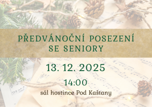 Plakát Předvánoční posezení se seniory