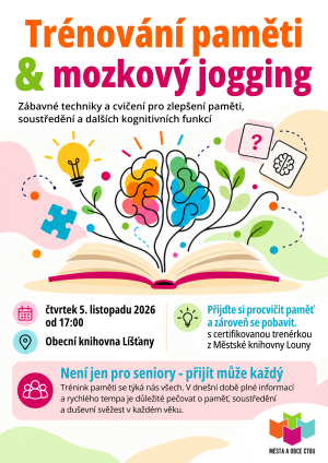 Leták na kurz trénování paměti